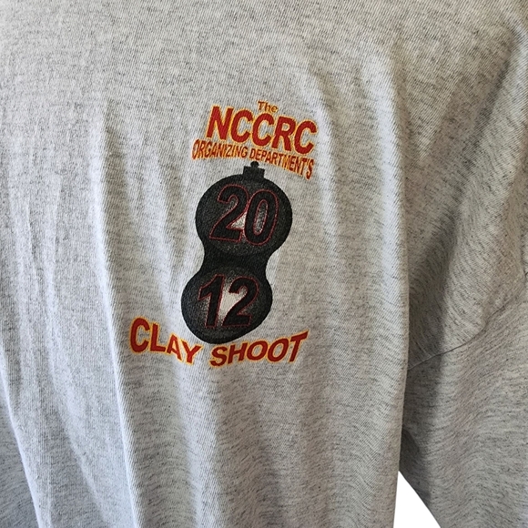 3/$26 Alliance Graphics Gray Short Sleeve Crew Neck Tee NCCRC Clay Shoot - 2XL - Picture 3 of 8